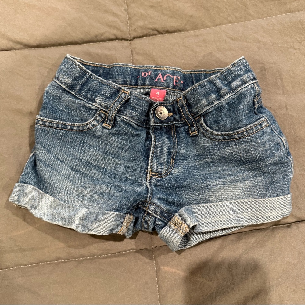 Girls blue jeans shorts